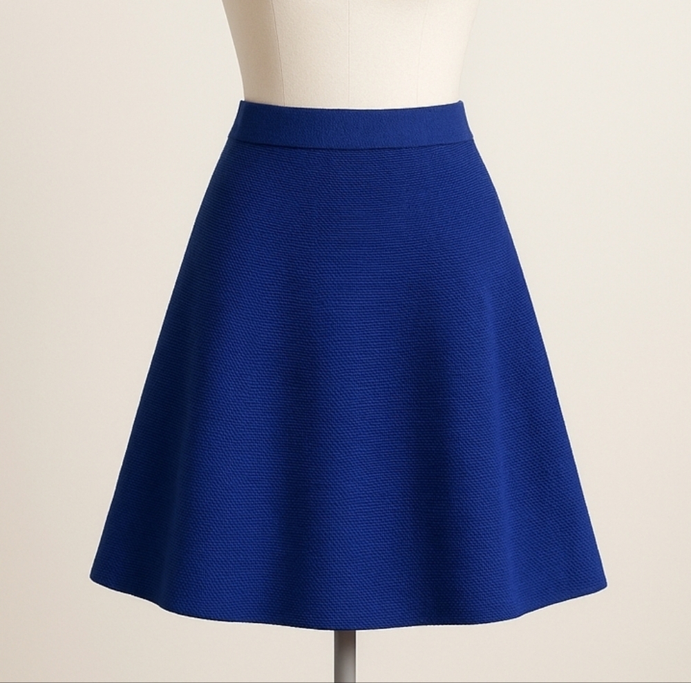 Ann Taylor Royal Blue A-Line Skirt Size Small
